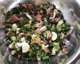 Une image de l'étape 9 de Salade de harengs fumés,pommes de terre,oignons nouveaux et cornichons.