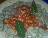 Foto del paso 9 de la receta: Ñoquis de «verdurita» con salsa de pollo