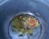 A picture of step 1 of Yellow Yam and Moringa Sauce.