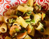 Une image de l'étape 2 de Rigatoni, Crevettes et Mascarpone.