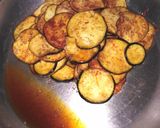 A picture of step 3 of Sweet and sour eggplant crisps #CookpadRamadan.