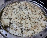 A picture of step 4 of Sandwich dhokla.