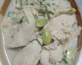 ต้มกะทิหน่อไม้สดใส่ไก่ วิธีทำสูตร 8 รูป