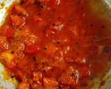 A picture of step 3 of Sev Tameta nu Shak - 10 minutes Gujarati dinner sabji (with roti).