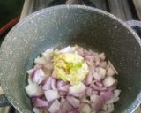 A picture of step 2 of Vaal bhaji with Chana Muthia.