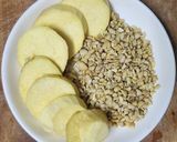 Hình bước làm 1 của món Sữa khoai lang + hạt điều🥔🥔🥔🥤🥤