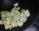A picture of step 1 of Khara masala tendhy.