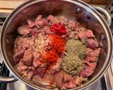 Budapest ragu csirkemájból recept fázis 3 fotója