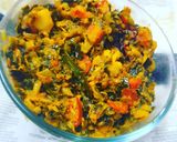 A picture of step 6 of Cabbage curry.