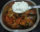 A picture of step 3 of Amla pachadi.