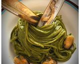 Foto del passaggio 7 della ricetta Linguine alla Crema di Cavolo Nero, con Cannolicchi e Cozze