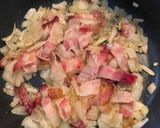 A picture of step 4 of Spaghetti “Alla Crema”.