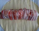 Une image de l'étape 6 de Filet mignon de porc en croûte à la poitrine fumée, champignons et mozzarella.