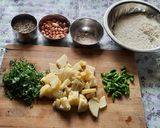 A picture of step 2 of Bhagar upma for fasting.