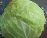 A picture of step 2 of Kohlrouladen.