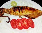 Foto langkah ke 6 dari resep Cumi Buncit Panggang Lada Hitam.
