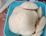 A picture of step 6 of Red Poha Urad Idli.