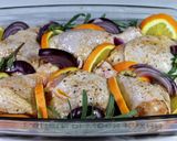 Фото кроку 4 до Запечённая курица с апельсинами.