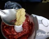 A picture of step 5 of Beetroot Hummus.