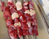 عکس مرحله 1 از دستور 🍡🍢کباب برگ تازه 🍢🍡