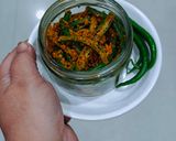 A picture of step 9 of Instant Green Chilli Pickle.