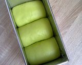 Foto langkah ke 5 dari resep Roti Tawar Pandan.