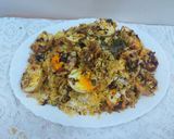 A picture of step 6 of Chicken egg biryani.