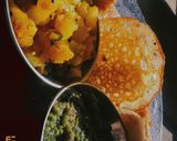 A picture of step 8 of Masala dosa.