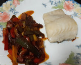Foto del paso 5 de la receta: Bacalao con verduras en salsa de soja