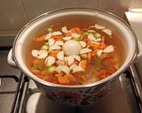 Zöldségleves májkrémes grízgaluskával #gluténmentes recept fázis 2 fotója