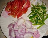 A picture of step 1 of Tikka chicken macroni.