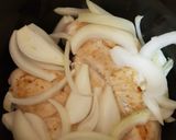 A picture of step 2 of My Mango Chutney sweet Chilli Chicken & Mushrooms. Slow cooked.