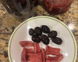 A picture of step 5 of Salted Olives and Pickled Purple Daikon Radish.