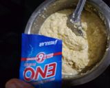 A picture of step 2 of Surati Sev Khamani.