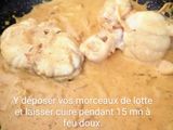 Lotte à la crème safranée et curry