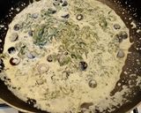 Foto del passaggio 5 della ricetta Spaghetti con Biete Spinaci Panna e Parmigiano