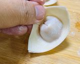 รูปขั้นตอนการทำที่ 3 ของ เกี๊ยวกุ้งดอกขจรหมูสับ-กรรเชียงปู
