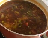 A picture of step 3 of Manchow soup.