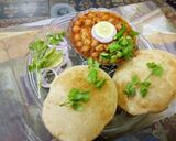 A picture of step 6 of Chole /suji bhature.
