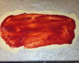 A picture of step 3 of Strawberry Rolls with Lemon Cream Cheese Glaze.
