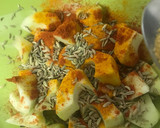 A picture of step 3 of Instant Mango pickle.
