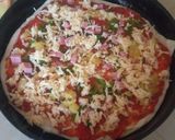 A picture of step 4 of Pineapple and Brawn Pizza.