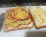 A picture of step 3 of Leftover vermicelli sandwich.