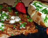 A picture of step 5 of Mike's 10 Minute Rare T-Bone Steak & Baked Potato Dinner.