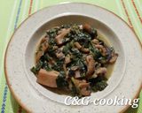 A picture of step 7 of Cuttlefish with Spinach and Herbs C&G.