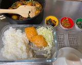 A picture of step 6 of Japanese Busy Mom’s Obento Lunch Box.