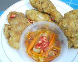 Foto langkah ke 9 dari resep Ayam Tepung Saus Tiram.