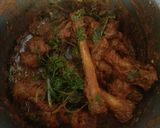A picture of step 1 of South indian mutton leg curry.