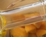 A picture of step 8 of Beet gazpacho with mango vinaigrette.