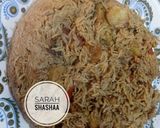 صورة لخطوة 1 من وصفة مقلوبه الباذنجان بالدجاج